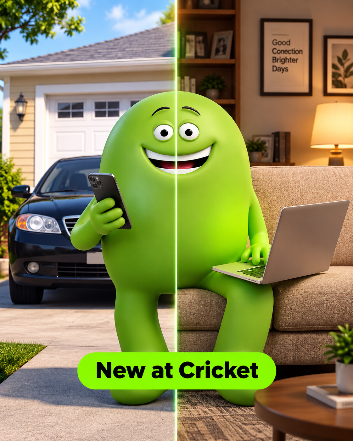 Cricket Home Internet, outside and in